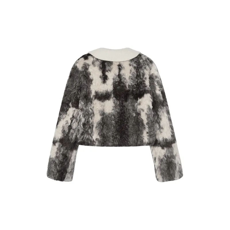 MEETLADY Velvet feel Coat Women's Coffee-1