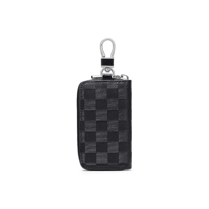 MashaLanti Top Grain Cow Leather Key Pocket Bag Regular Men's Black-4