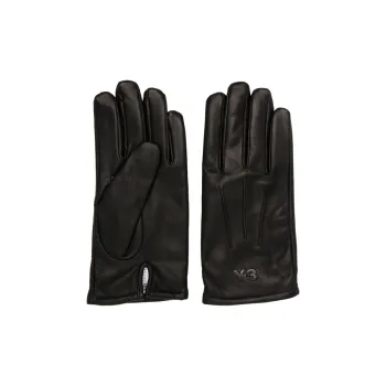 Y 3 Calfskin Gloves Men's Black
