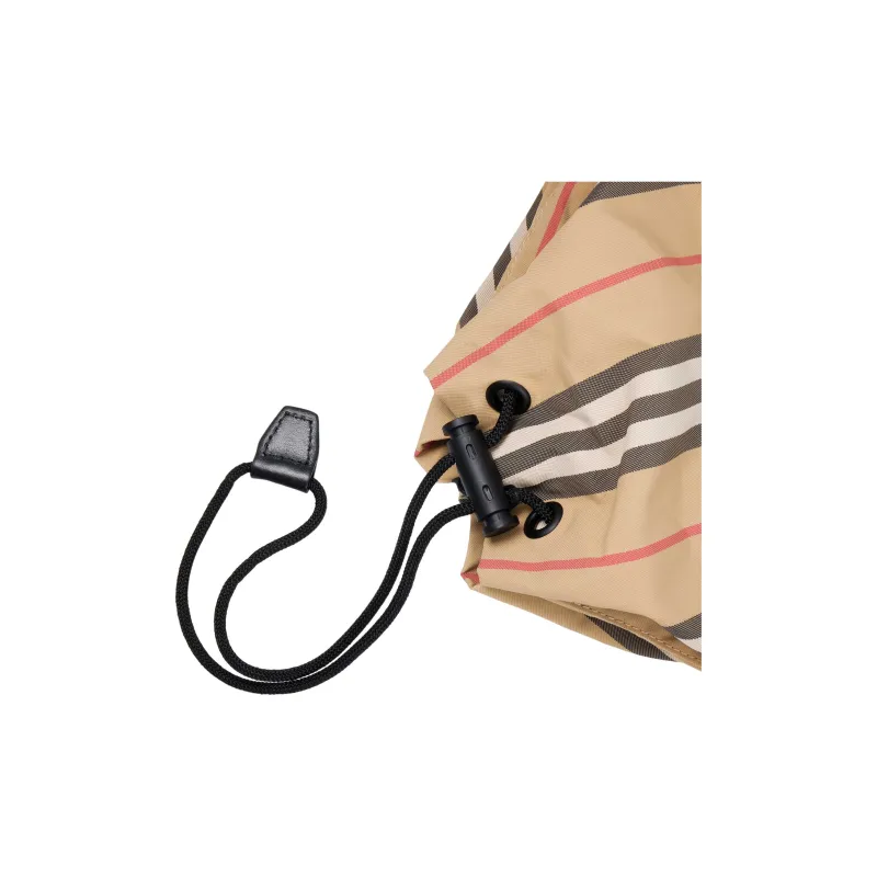 Burberry Logo Print Icon Stripe Drawcord Pouch 'Archive Beige'-7