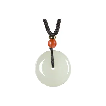 Cuiya Golden Building Hetian Jade Hetian Jade Pendants Unisex Pale Greenish-White Jade