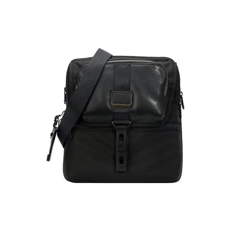 TUMI Fabric Shoulder Bag, Crossbody Bag Men's Black-0