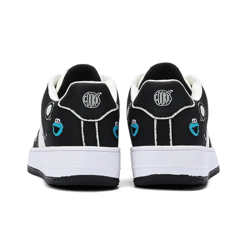 SESAME STREET Skateboard Shoes Unisex Low Top Blackberry/Moonlit Blue/Strawberry Red/Litchi White-5