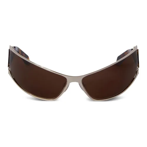 OFF-WHITE Eyewear Luna Tortoiseshell Biker-style Sunglasses