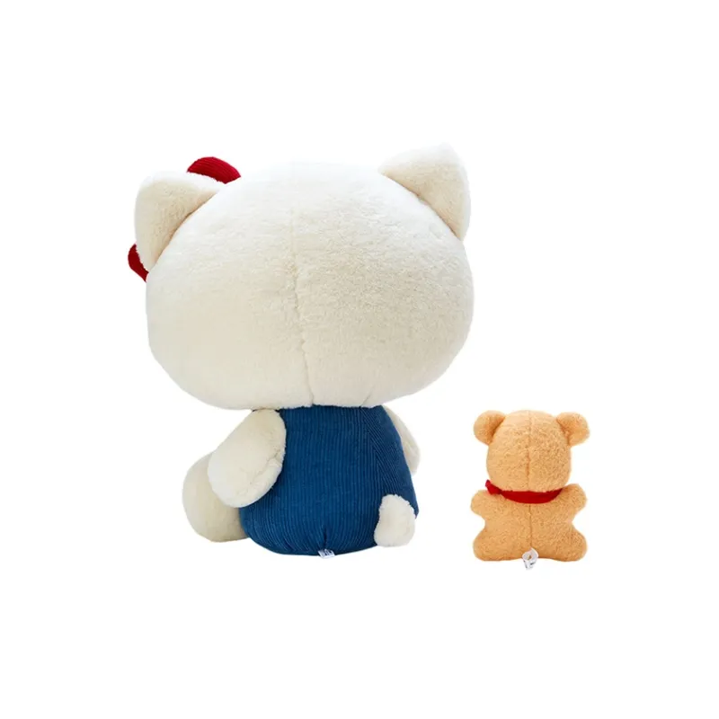 Sanrio Hello Kitty L Size With Bear Dolls Plush Doll 40cm High-1