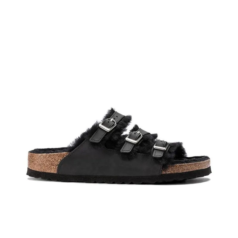 Birkenstock Slide Slippers Women's Black Narrow Fit-1