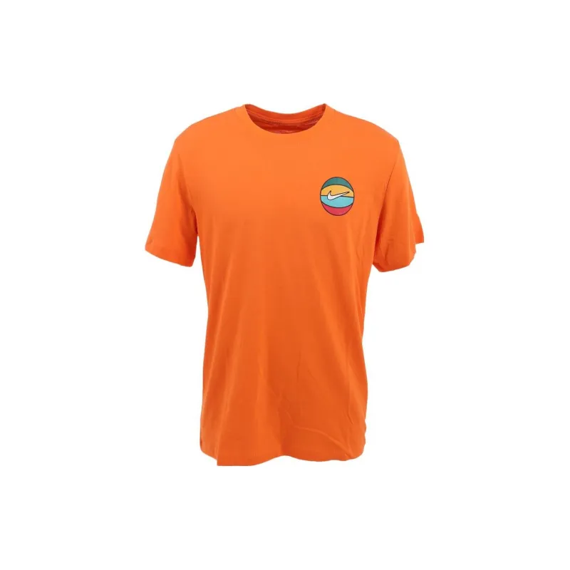 Nike T Shirts Men Orange-2