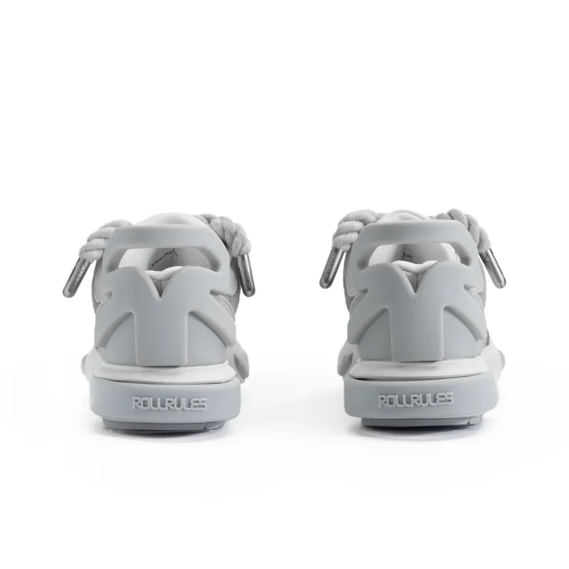 ROLLRULES WAHID Collection Low Top Skateboard Shoes Unisex Gray White-4
