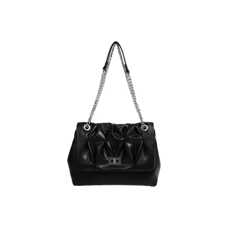 UNITE STAR PU Hobo Bag, Shoulder Bag, Crossbody Bag Women's Black/White-0