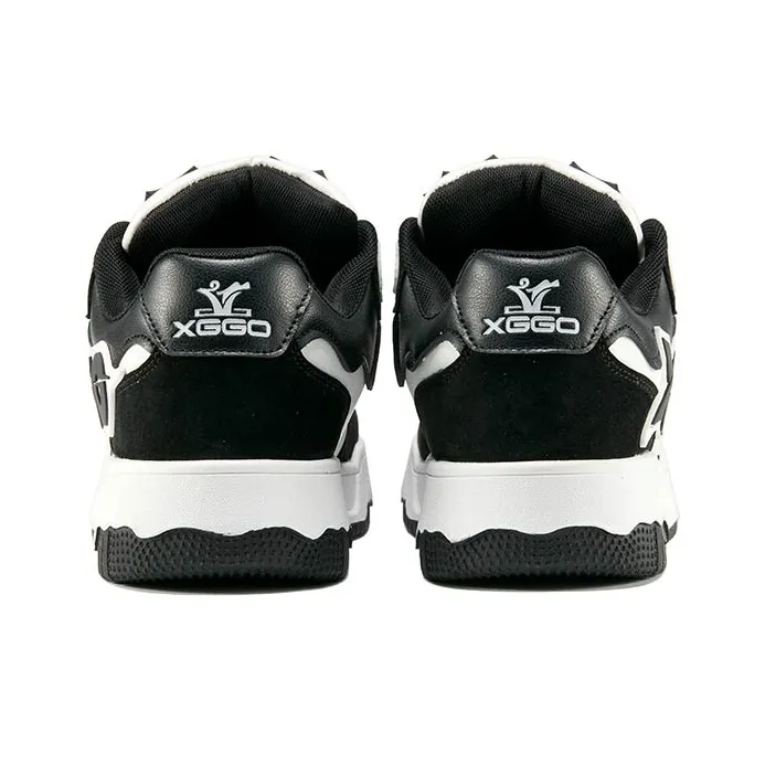XIANGGUAN XGGO Lightning No.1 Wear Resistant Slip Resistant Low Top Skateboard Shoes Unisex Black-3