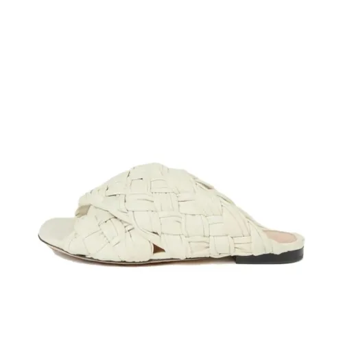 Bottega Veneta Rubber Sole Slide Slippers Women's White