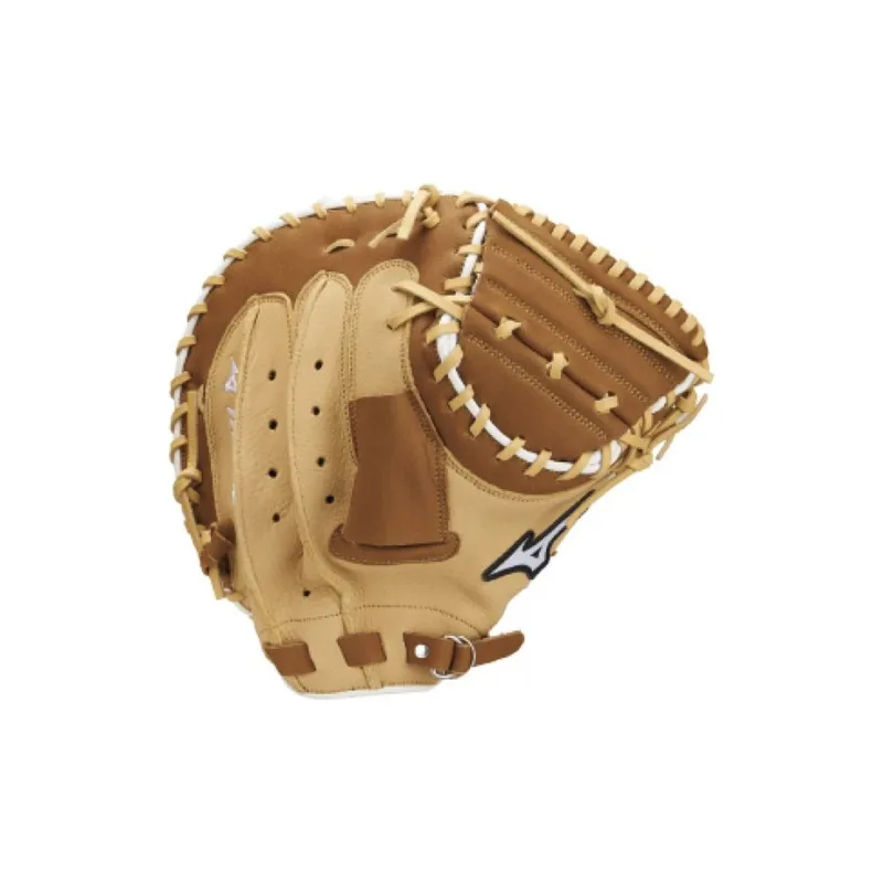 Mizuno Baseball Gloves Catcher's Glove Top Grain Cow Leather Unisex Brown-1