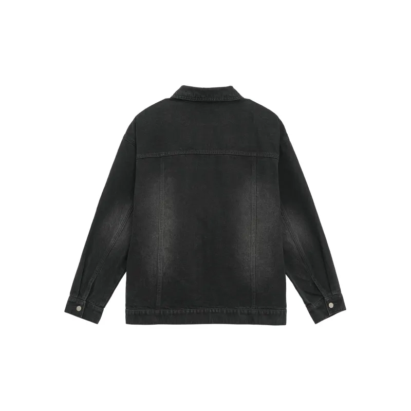 Bodydream Denim Jackets Men Washed Black-2
