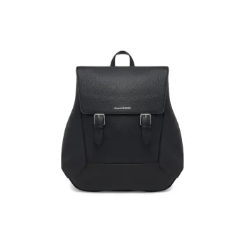 Alexander McQueen Natural Grained Cow Leather Backpack Men's Black