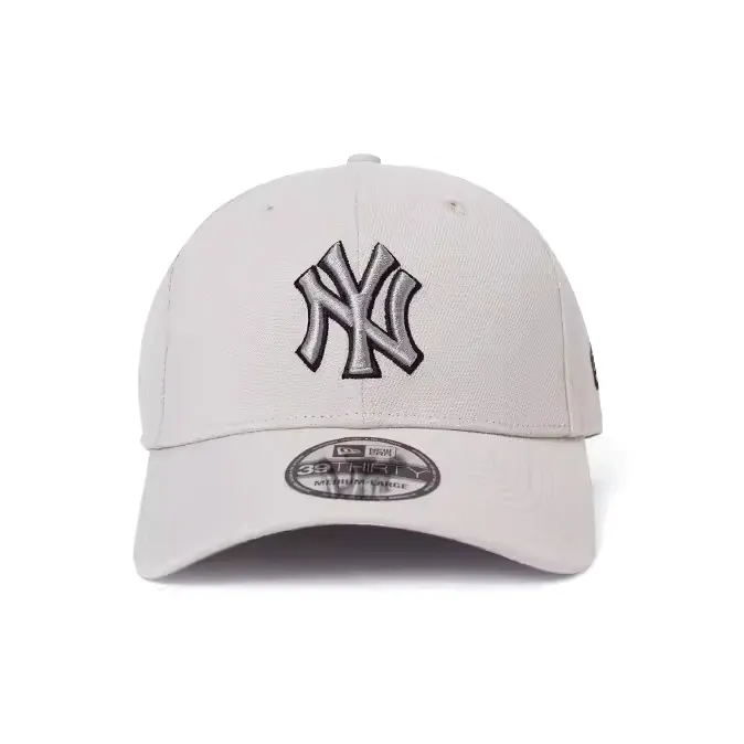 New Era Elastane Baseball Caps Unisex Light Beige-1