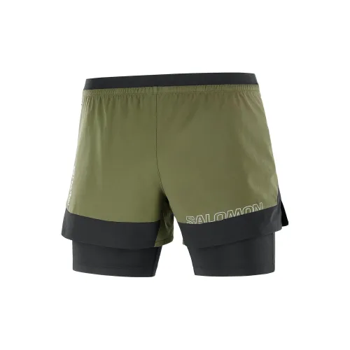 SALOMON Cross Casual Shorts Men Green