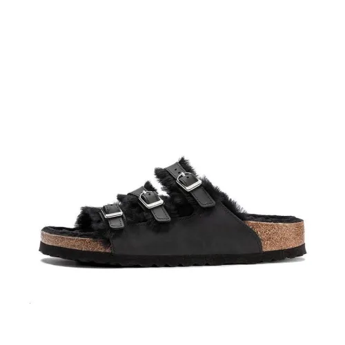 Birkenstock Slide Slippers Women's Black Narrow Fit