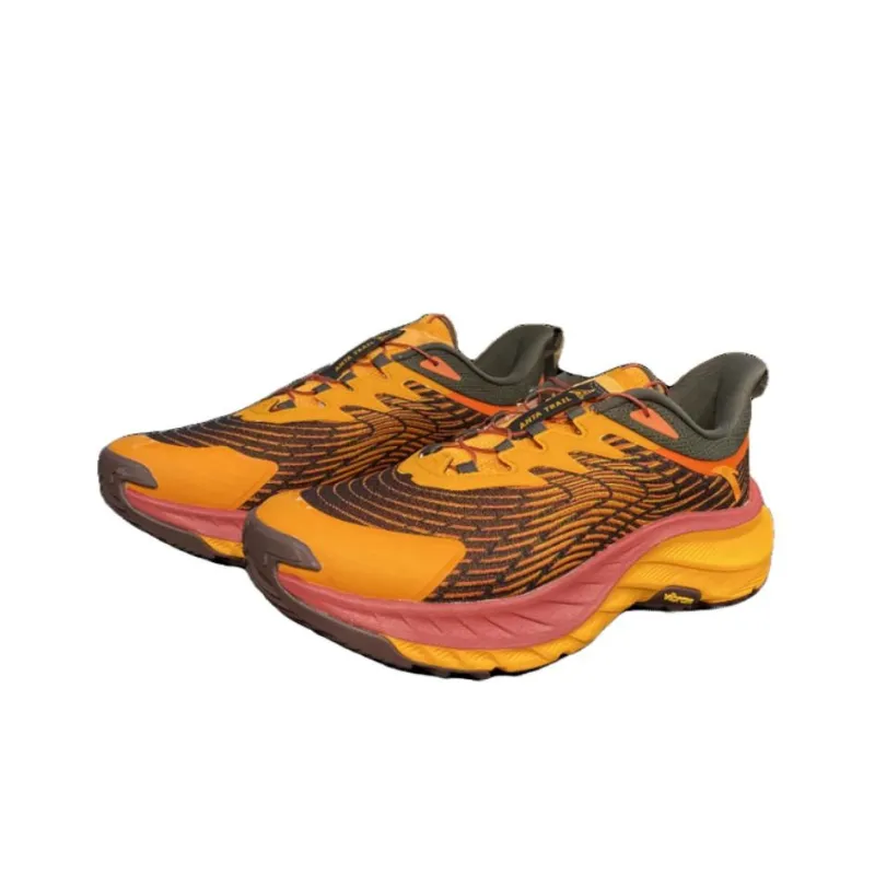 Anta Slip Resistant Low Top Running Shoes Men's Orange Black-1