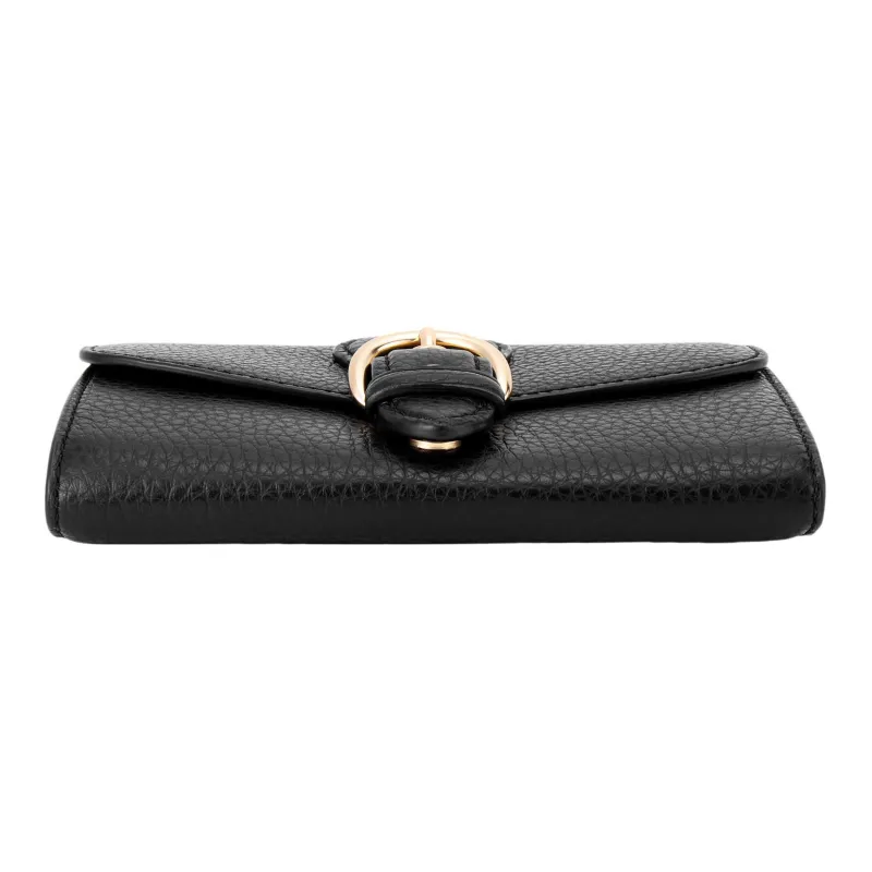 COACH Kleo Leather Clutch Wallet Small Size Women's Black-2