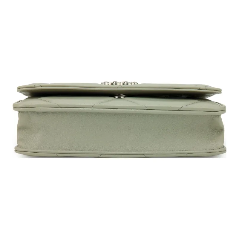 CHANEL 19BagWOC Lambskin Flap Bag Handbag, Shoulder Bag, Crossbody Bag Women's Light Gray-3