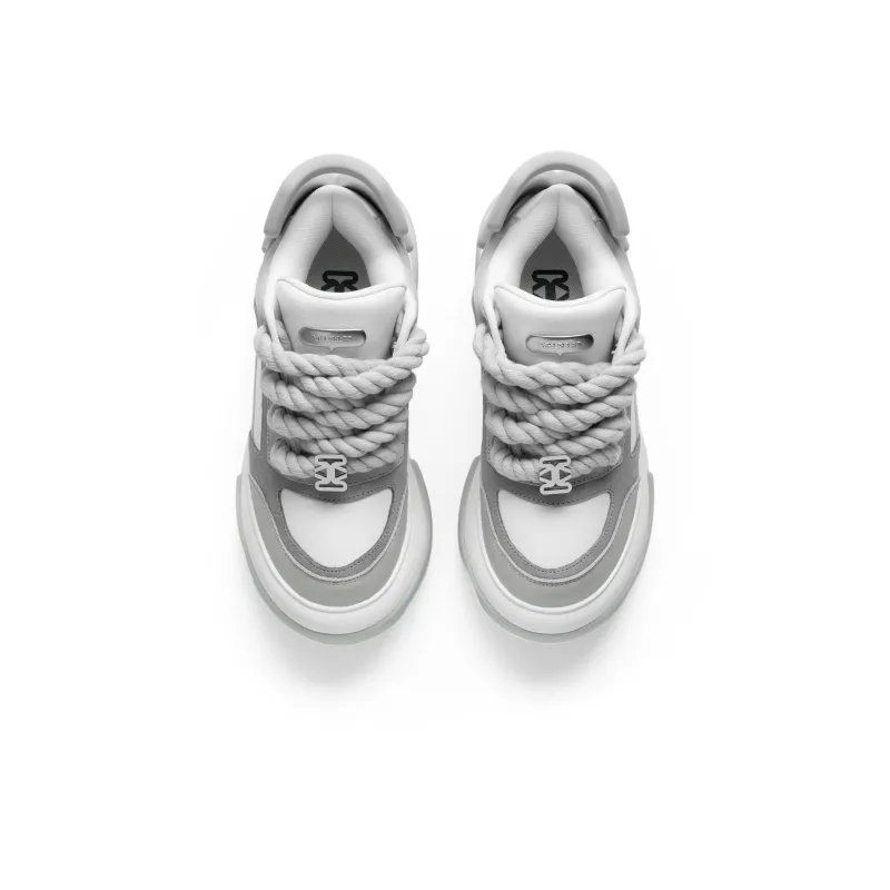 ROLLRULES WAHID Collection Low Top Skateboard Shoes Unisex Gray White-3