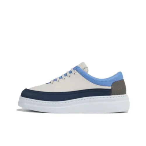 CAMPER Twins Skateboard Shoes Women's Low-Top White/Blue