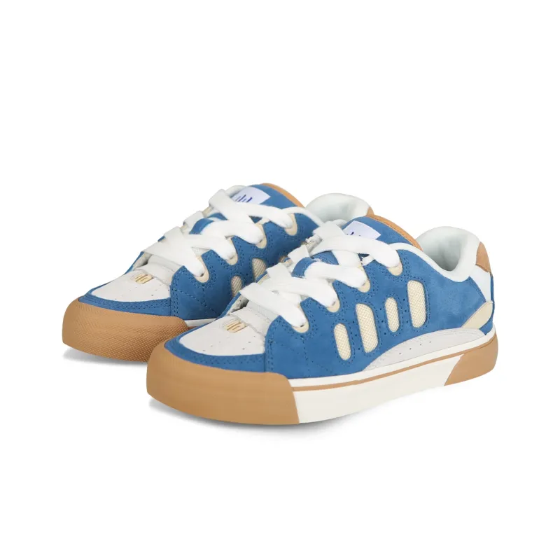 Ollieskate Low Top Skateboard Shoes Unisex Blue White-2