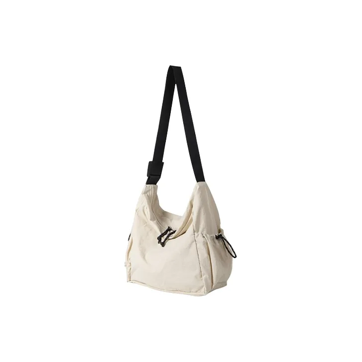 HAWA Nylon Shoulder Bag Unisex Ecru/Apricot Blue/Green Black-1