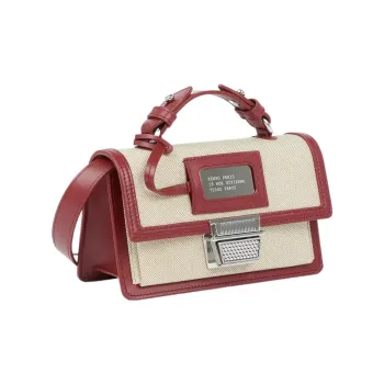 KENZO RUE VIVIENNE Cotton Handbag Shoulder Bag Crossbody Bag Mini Women's Cherry