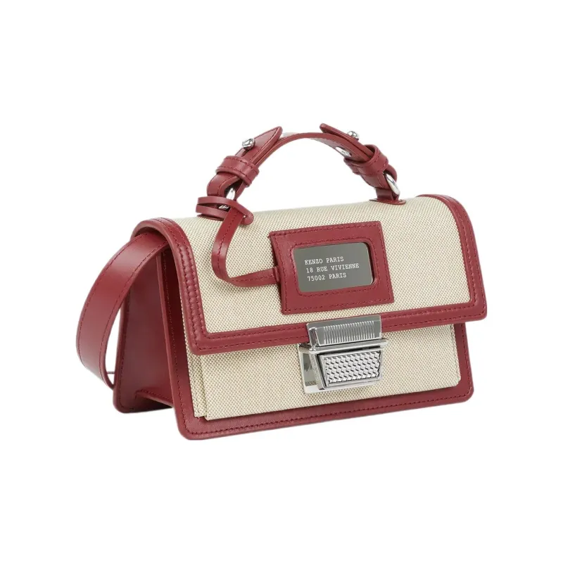 KENZO RUE VIVIENNE Cotton Handbag Shoulder Bag Crossbody Bag Mini Women's Cherry-0