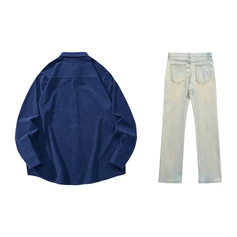 LIVINGTOWN Shirt Matching Set Unisex-1