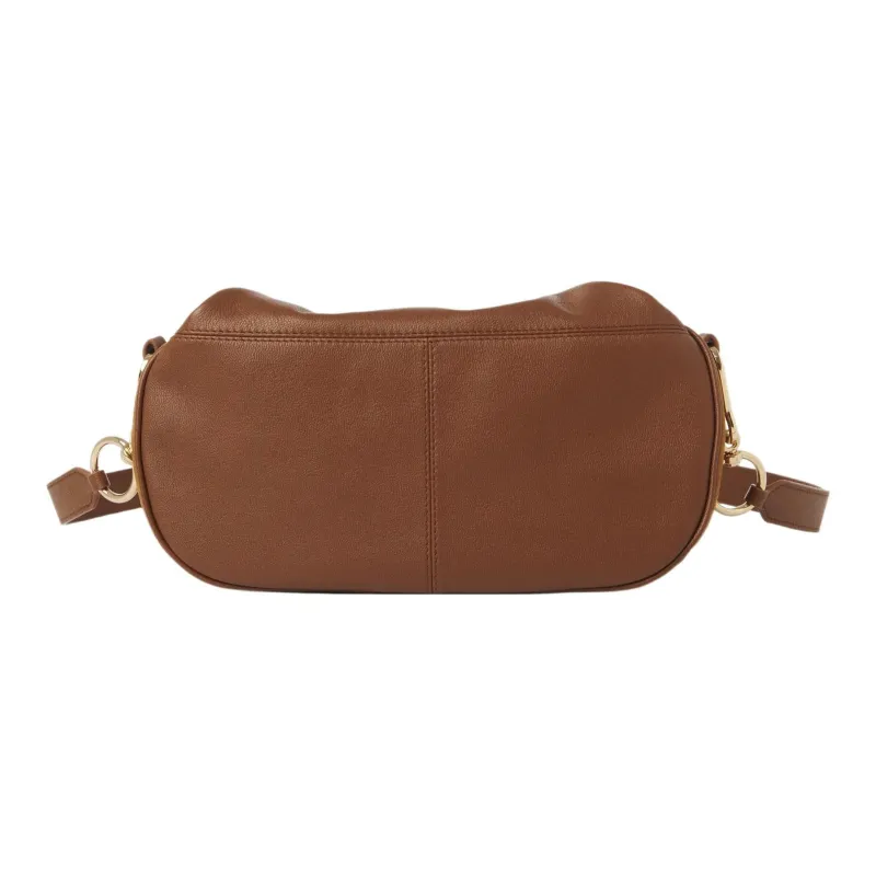 See By Chloe Suede With Small Grain Cow Leather Frame Bag, Crossbody Bag, Shoulder Bag Women's Caramel-1