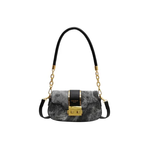 NOMK PU Crossbody Bag Shoulder Bag Handbag Shoulder Bag Women's Black/Coffee/Brown