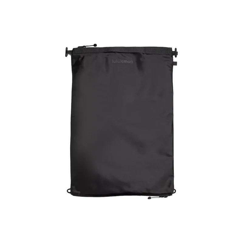 Lululemon Waterproof Fabric Storage Bag Unisex Black & Graphite Gray-0