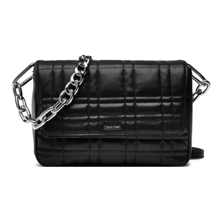CALVIN KLEIN Artificial Leather Shoulder Bag Women's Black-0