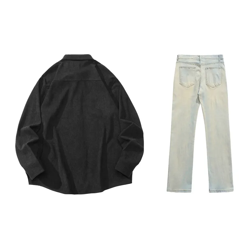 LIVINGTOWN Shirt Matching Set Unisex-6