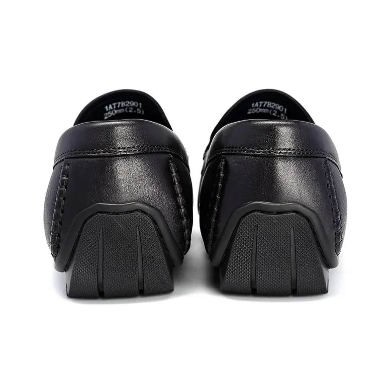 Satchi Loafers 1.5cm Men's Black Gray-3