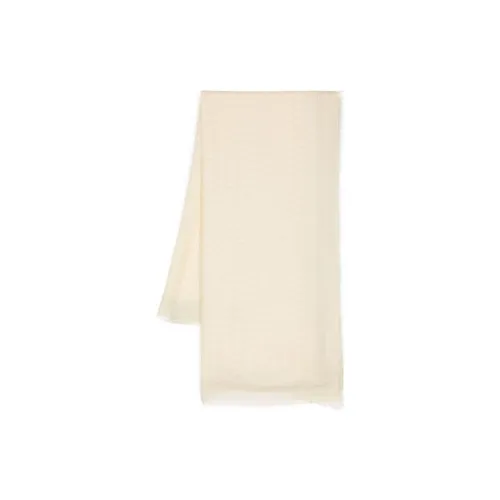 OFF-WHITE Fringed-edge Fine-knit Scarf