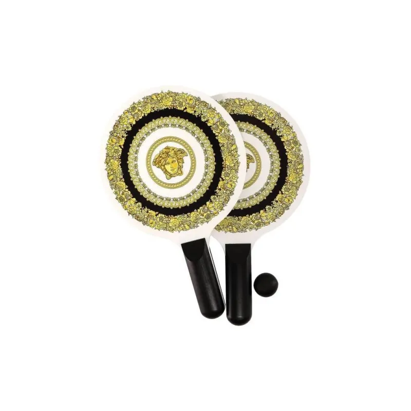 VERSACE Crete De Fleur Ping Pong Paddles Unisex Wooden-5