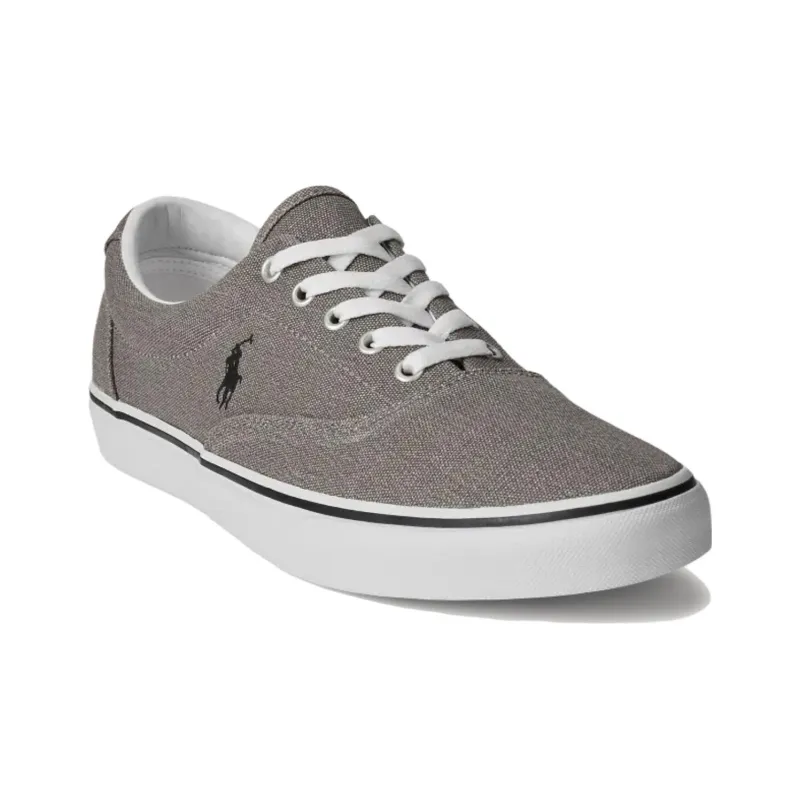 Polo Ralph Lauren Canvas Low-Top Skateboard Shoes Men's Gray-2