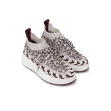 Chloé Nama Casual Shoes Women's Mid-Top Umber