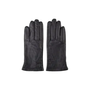 MARJAKURKI Genuine Leather Sheepskin Touchscreen Craftsmanship Glove Greeting Card Women's