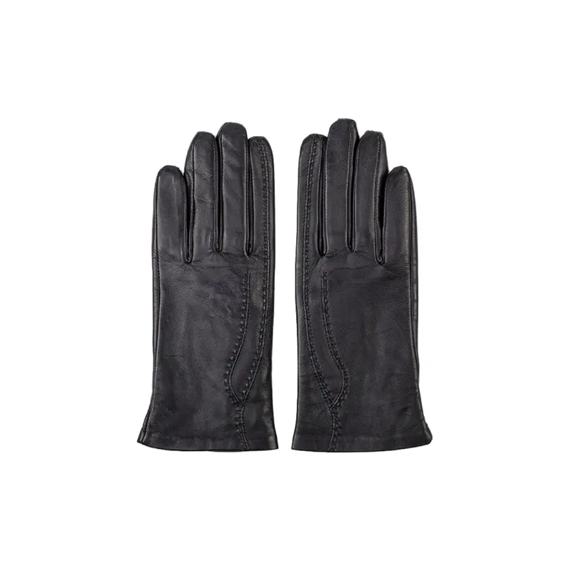 MARJAKURKI Genuine Leather Sheepskin Touchscreen Craftsmanship Glove Greeting Card Women's-0