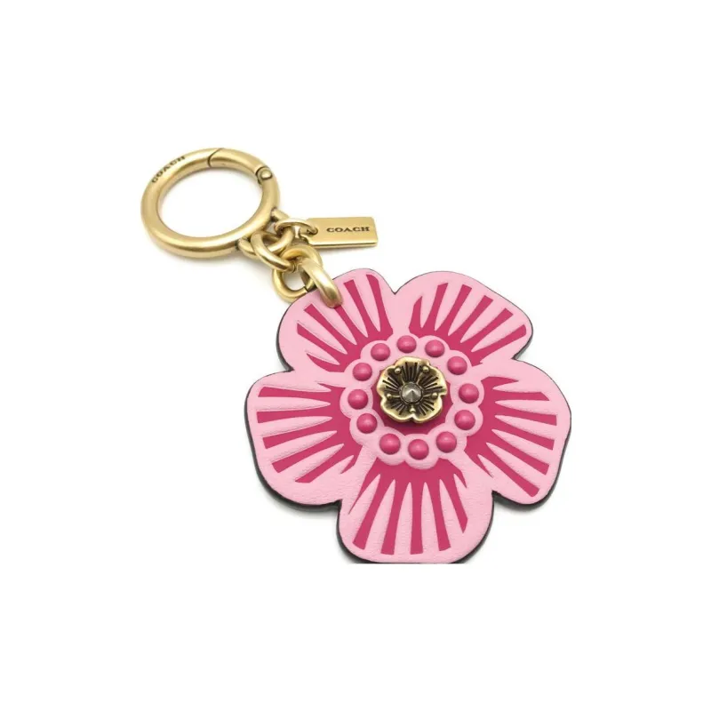 COACH Glove Tanning Bag Charm Mini Women's Tulip Purple-2
