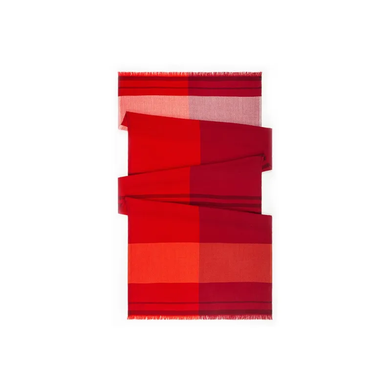 MARJAKURKI Red Scarf Atmosphere Advanced Greeting Card Elegant Artistic Style Women's-3