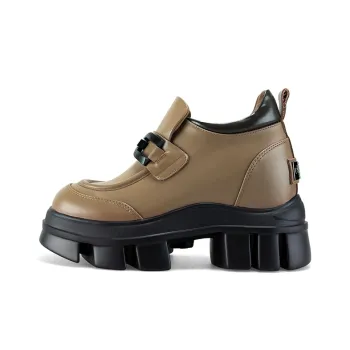 IiJin Loafers 10.5CM Women's Brown