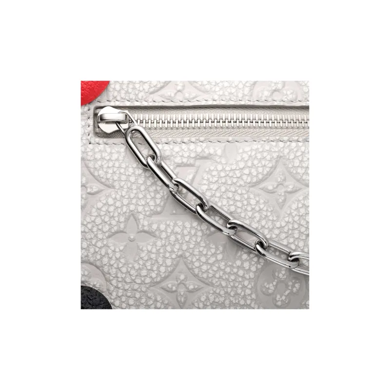 LOUIS VUITTON Mini Soft Trunk Chalk-8
