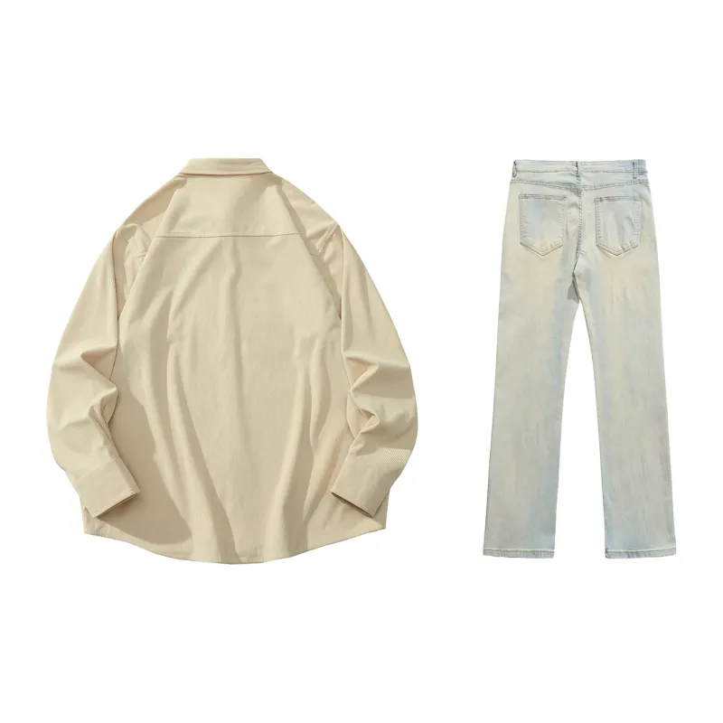 LIVINGTOWN Shirt Matching Set Unisex-4