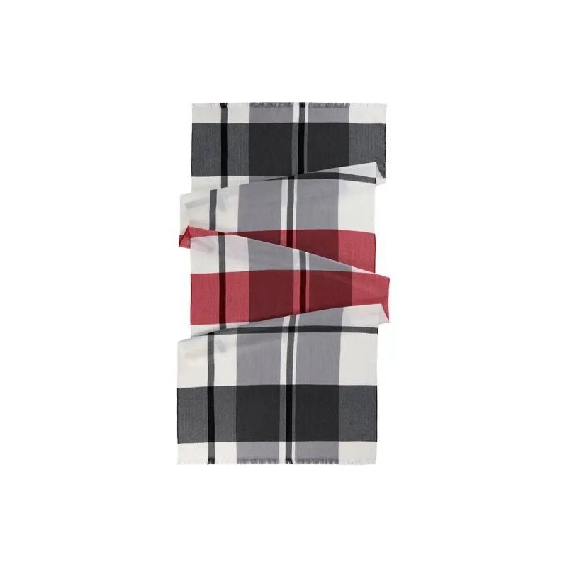 MARJAKURKI Blessing Scarf Joyful Plaid Greeting Card Elegant Atmosphere Unisex-1