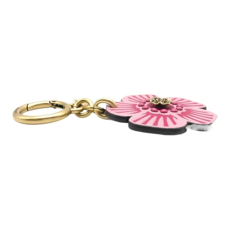 COACH Glove Tanning Bag Charm Mini Women's Tulip Purple-4